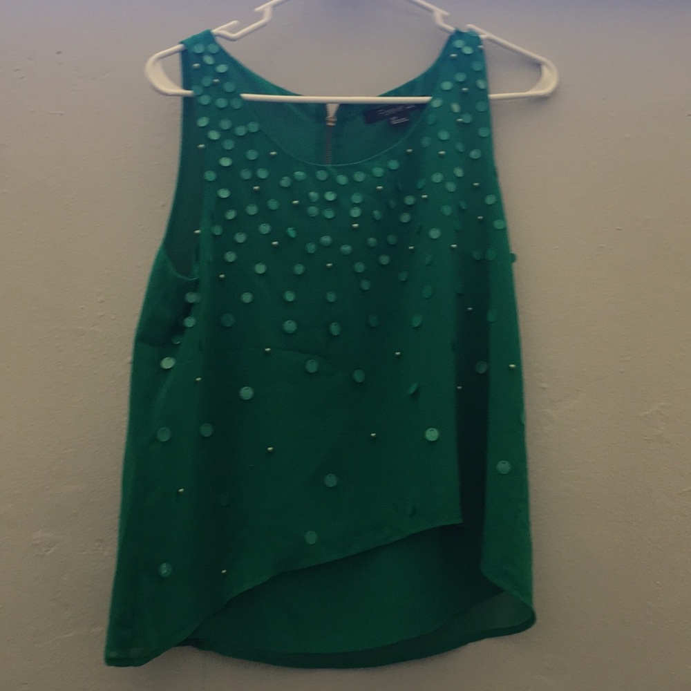 Green blouse